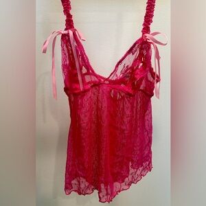 Victoria’s Secret Sexy Little Things Hot Pink Lingerie top Size Small